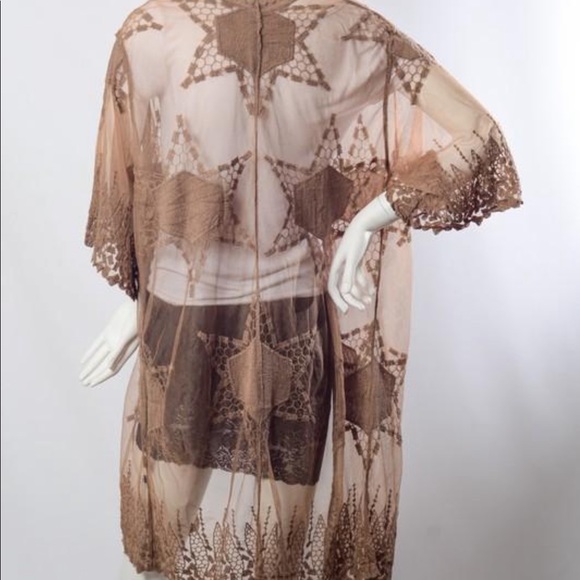 RESTOCKED!! 🚨 Mocha Geometric Kimono - Picture 5 of 6